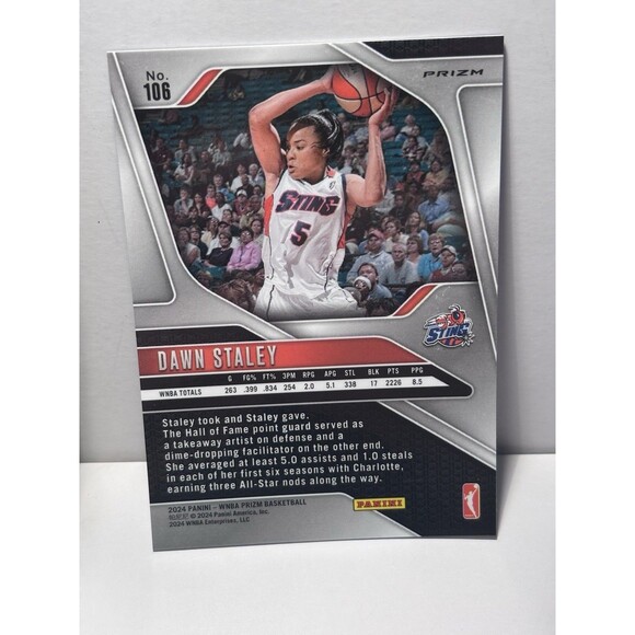 Dawn Staley Cracked Ice Blue & Sealed 4 WNBA Card Pack Sting South Carolina - Picture 3 of 4